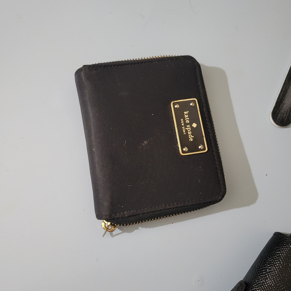 Kate Spade black nylon wallet.